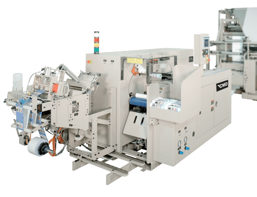 Global overlap bag winder from CMD Corporation and Find an international representative for bag and pouch making machines. Located in Appleton, WI.