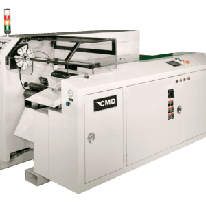 CMD rotary overlap bag winder for trash bag manufacturers from CMD corp providing bag on roll making machines located in Appleton, WI