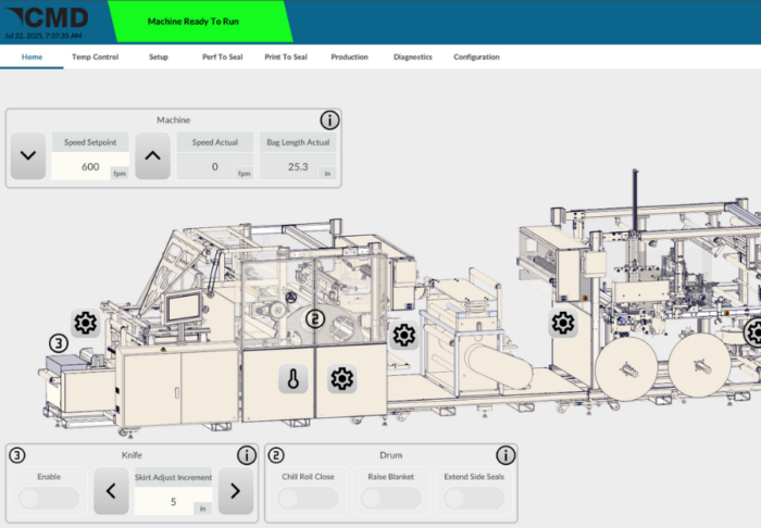 Optix HMI screen